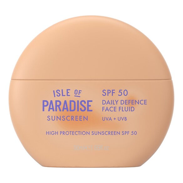 Sunscreen SPF 50 Face Fluid - Fluide Protecteur Solaire Visage  SPF50, ISLE OF PARADISE